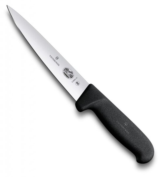 Špikovací kuchyňský nůž FIBROX 14 cm černý - Victorinox (Špikovací nůž 14 cm černý FIBROX - Victorinox)