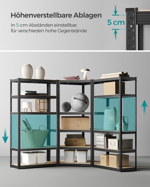 Policový regál 90x90x180 cm GLR070B03