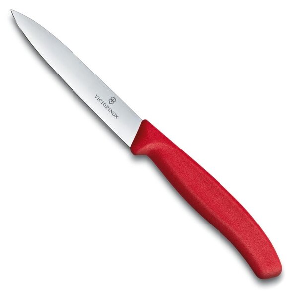 Nůž na zeleninu SWISS CLASSIC, červený 10 cm - Victorinox (SWISS CLASSIC nůž na zeleninu, červený 10 cm - Victorinox)