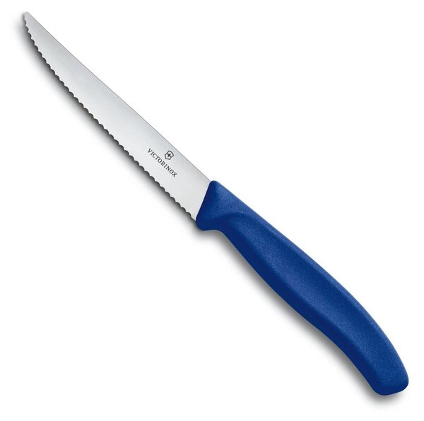 Nůž na steak zoubkovaný SWISS CLASSIC 11 cm modrý - Victorinox (SWISS CLASSIC zoubkovaný nůž na steak, modrý - Victorinox)