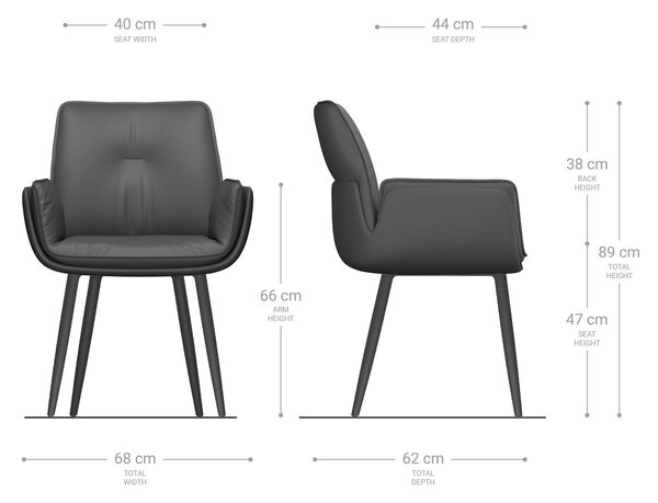 DELIFE Jídelní židle Nela-Flex kombinace materiálů tmavě béžová 4-nohá zúžená nerezová ocel