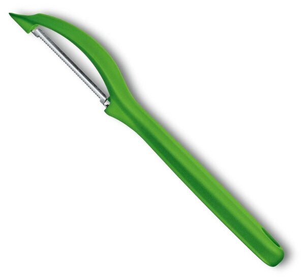 Škrabka na rajčata nebo kiwi zelená - Victorinox (Otočná škrabka s mikrozoubky zelená - Victorinox)
