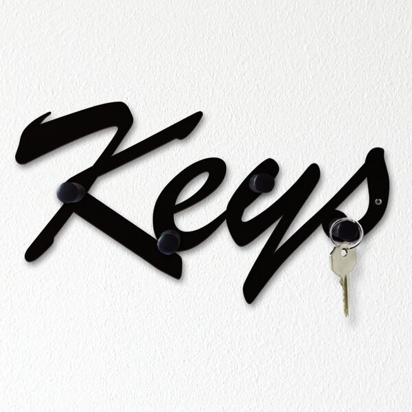 Věšák na klíče KEYS I. Satin chrom