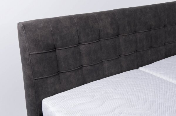 Čalouněná postel s úložným prostorem bez matrace VIOLET 180x200 cm tmavě šedá