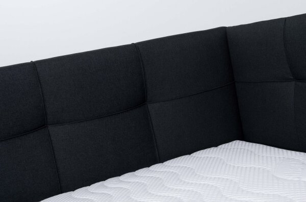 Čalouněná postel s matrací a úložným prostorem MARIA PETITE 120x200 cm antracit