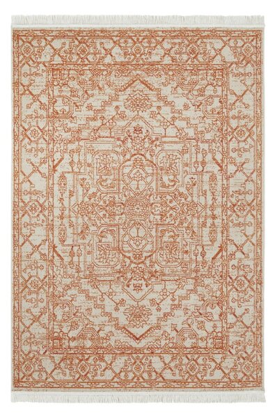 Oranžový koberec s podílem recyklované bavlny Nouristan, 80 x 150 cm