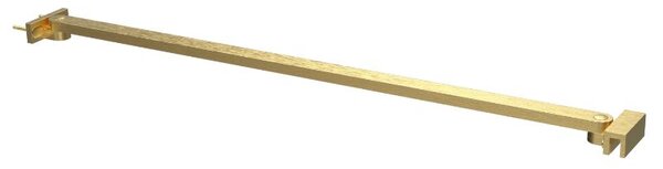 Erga Paris, rohová vzpěra pro sprchové zástěny o tloušťce skla 6(8)mm, délka 45cm, zlatá matná, ERG-V02-PARIS-BAR45-GB