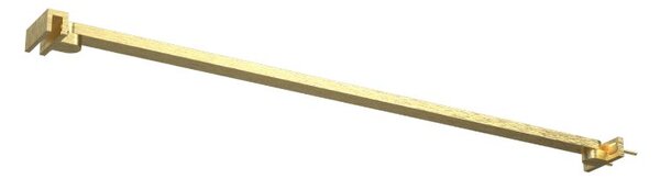 Erga Paris, rohová vzpěra pro sprchové zástěny o tloušťce skla 6(8)mm, délka 45cm, zlatá matná, ERG-V02-PARIS-BAR45-GB