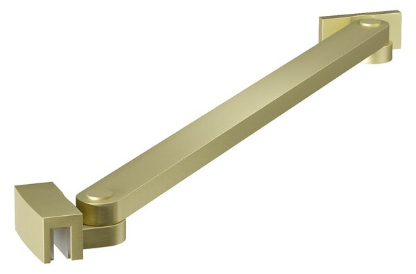 Erga Paris, rohová vzpěra pro sprchové zástěny o tloušťce skla 6(8)mm, délka 35cm, zlatá matná, ERG-V02-PARIS-BAR35-GB