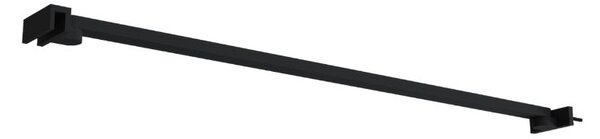 Erga Paris, rohová vzpěra pro sprchové zástěny o tloušťce skla 6(8)mm, délka 45cm, černá matná, ERG-V02-PARIS-BAR45-BK