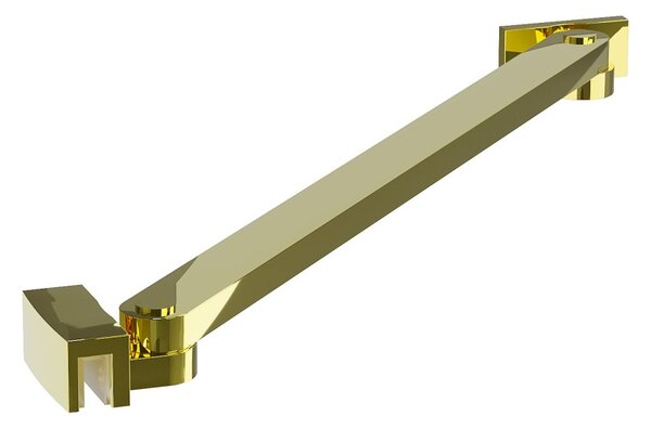 Erga Paris, rohová vzpěra pro sprchové zástěny o tloušťce skla 6(8)mm, délka 35cm, zlatá lesklá, ERG-V02-PARIS-BAR35-GD