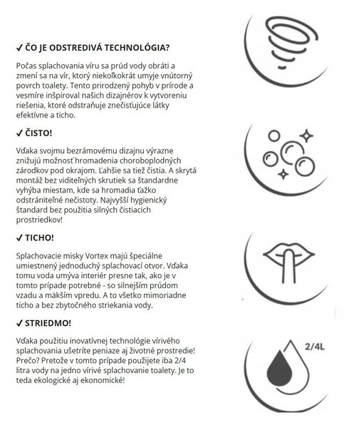 Laveo Nida Cycleon 2.0, závěsná WC mísa s toaletním sedátkem z duroplastu, Vortex splachování, bílá lesklá, LAV-VMN_609S