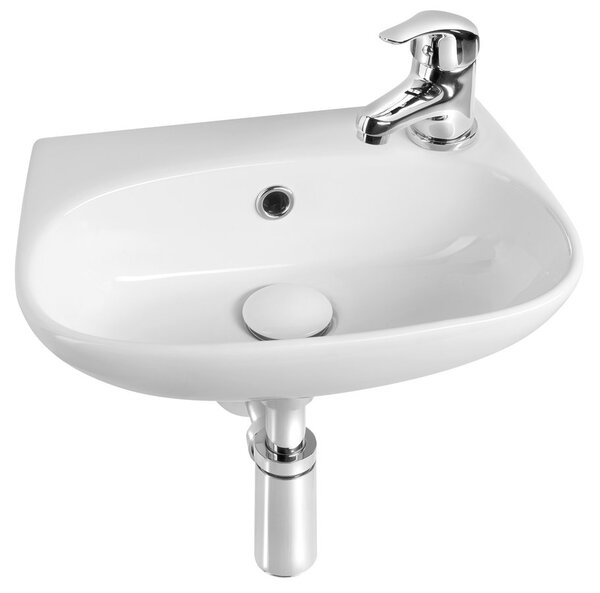 Aqualine Aqualine, VELSA keramické umyvadlo 40x29cm, bílá, NP479