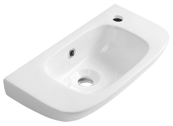 Aqualine Aqualine, KIA keramické umyvadlo 49x25cm, bílá, NP405