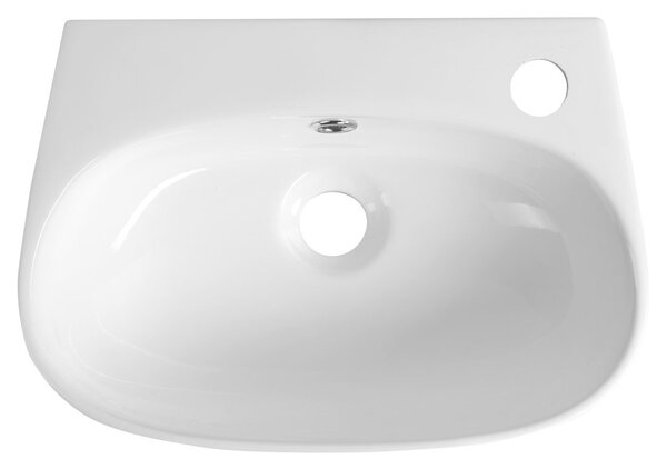 Aqualine Aqualine, VELSA keramické umyvadlo 40x29cm, bílá, NP479