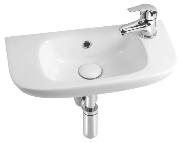 Aqualine Aqualine, KIA keramické umyvadlo 49x25cm, bílá, NP405