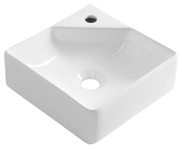 Aqualine Aqualine, NEXA keramické umyvadlo rohové 30x30cm, bílá, NP436