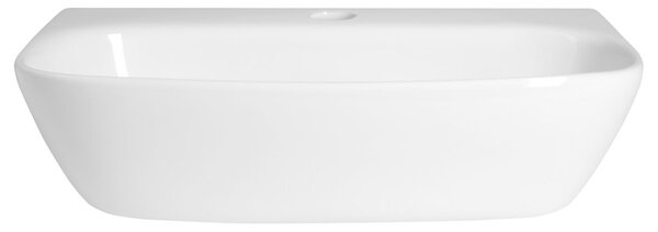 Aqualine Aqualine, FLANNY keramické umyvadlo 46x31cm, bílá, NP396