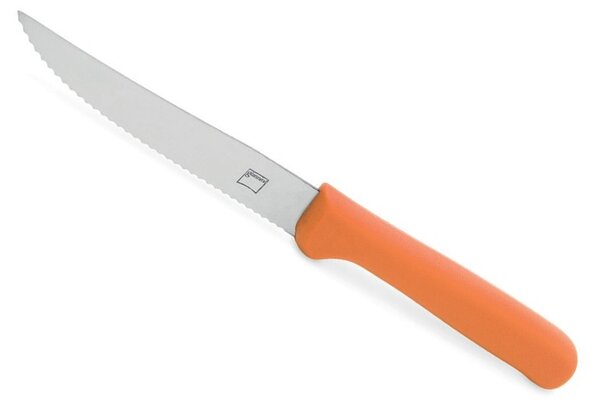 Steakový nůž FACTOTUM, oranžový - Carlo Giannini (FACTOTUM nůž na steak, oranžový - Carlo Giannini)
