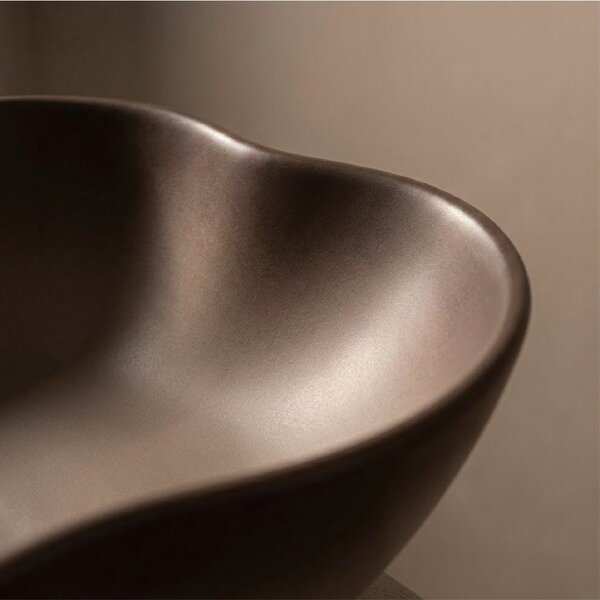 Rea Pearl, umyvadlo na desku 505x380x135 mm, béžová-hnědá-Ombre, REA-U0629