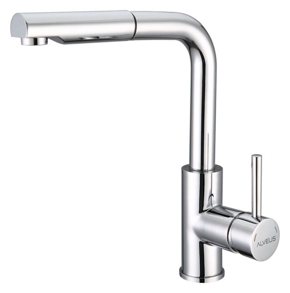 ALVEUS 1135365 - Dřezová baterie s vytahovací sprškou SARA 29,7 cm lesklý chrom