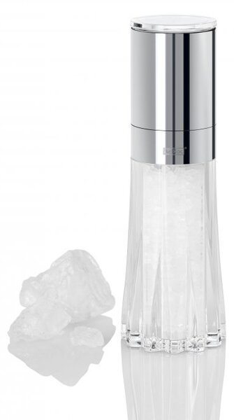 Mlýnek na pepř či sůl CRYSTAL čirý 17 cm - AdHoc (Ruční mlýnek na koření CeraCut® CRYSTAL čirý - AdHoc)