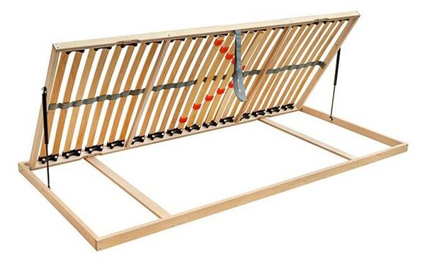 - Pružný lamelový rošt s bočním výklopem na písty ODENSE 90x200 cm levý