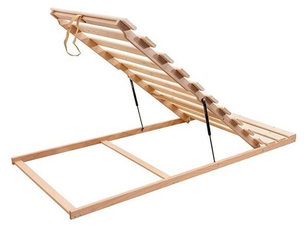 - Pevný laťový rošt s výklopem od nohou HOVDEN 90x200 cm