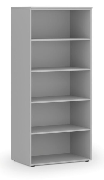 Kancelářský regál PRIMO GRAY, 800 x 500 x 1781 mm, šedá