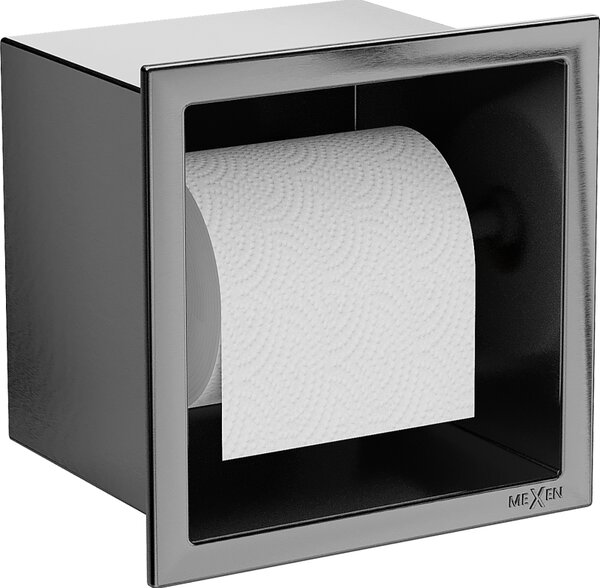 Mexen X-Wall-P držák na toaletní papír, kartáčovaný gun grey - 19E3