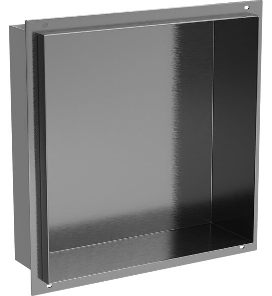 Mexen X-Wall-NR nikový regál bez límce 30 x 30 cm, kartáčovaná gun grey - 19E1303010