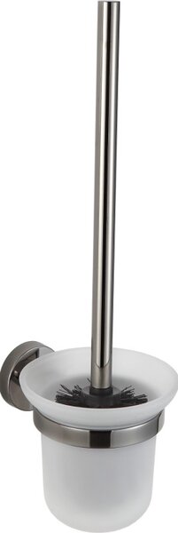 Mexen Remo, závěsný toaletní kartáč, černý chrom, 7050750-73