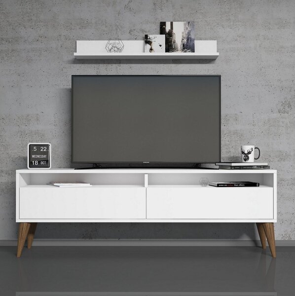 Obývací stěna Berta (bílá). Akce -25%