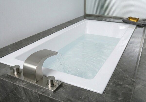 Erga Pureline-S, vana 1700x700x400 mm bez nožiček, bílá lesklá, ERG-V07-PURELINE-S-170x070-WH