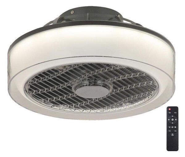 Rabalux - LED Stmívatelné stropní svítidlo s ventilátorem LED/30W/230V + DO