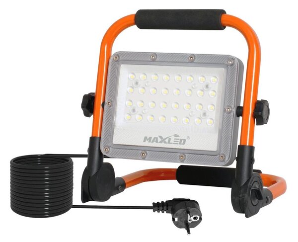 LED Reflektor se stojanem LED/50W/230V 5000K IP65 oranžová