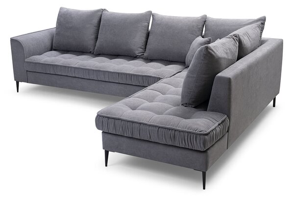 Rohová sedací souprava Lunara (hnědá) (P). Akce -20%