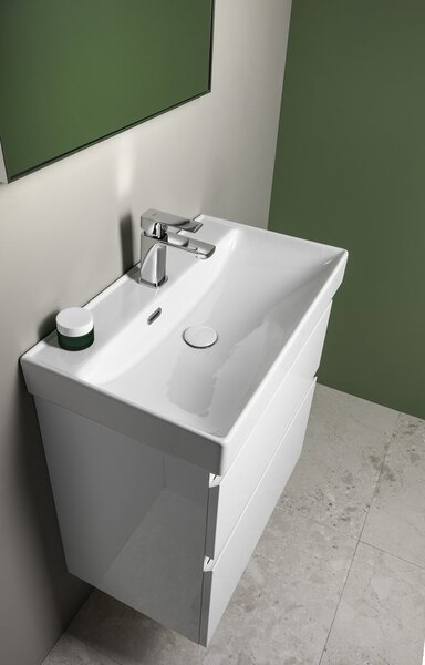 Aqualine Aqualine, ALTAIR umyvadlová skříňka 76x60x37cm, bílá, AI288