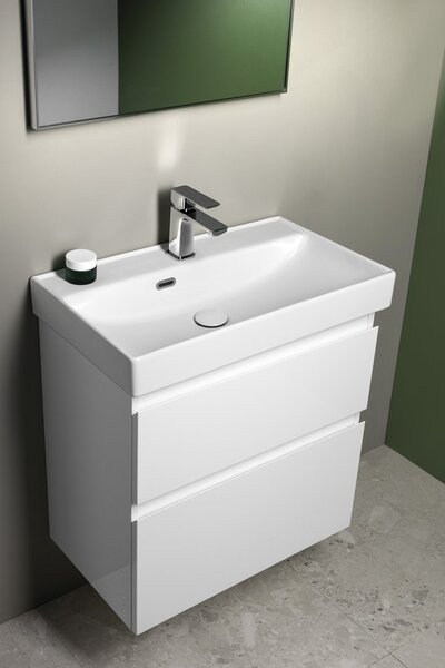 Aqualine Aqualine, ALTAIR umyvadlová skříňka 76x60x37cm, bílá, AI288