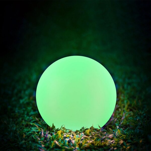 LED RGBW Solární lampa BALL LED/3,7V 1500 mAh pr. 50 cm IP65 + dálkové ovládání