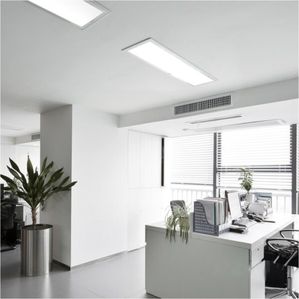 LED Přisazený panel BRISBANE LED/36W/230V 4000K 29,5x119 cm bílá