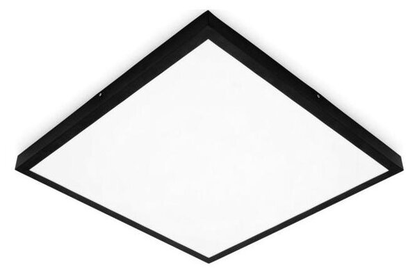 LED Přisazený panel BRISBANE LED/36W/230V 4000K 59,5x59,5 cm černá