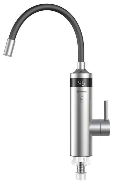 Aqualine Aqualine, TON elektrická baterie s průtokovým ohřívačem vody, flexibilní ramínko, 230V, 3 kW, černá/nerez, 211085