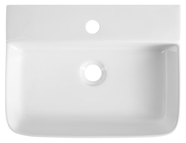 Aqualine Aqualine, CRISTY keramické umyvadlo 45x34cm, bílá, NP381