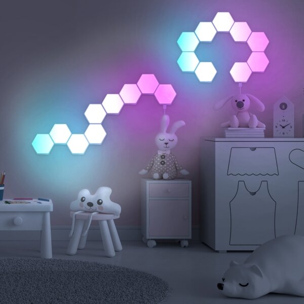 LED RGBW Stm nástěnné dekorační svítidlo MAYA LED/1W/230V + dálkové ovládání
