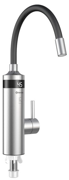 Aqualine Aqualine, TON elektrická baterie s průtokovým ohřívačem vody, flexibilní ramínko, 230V, 3 kW, černá/nerez, 211085