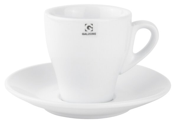 Šálek s podšálkem na cappuccino 16 cm - Galzone (Porcelánový Hrnek na cappuccino - Galzone)