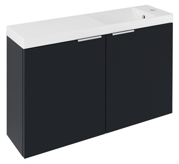 Sapho Sapho, LATUS X umyvadlová skříňka 78,8x50x22cm, antracitový mat, LT110-SET07