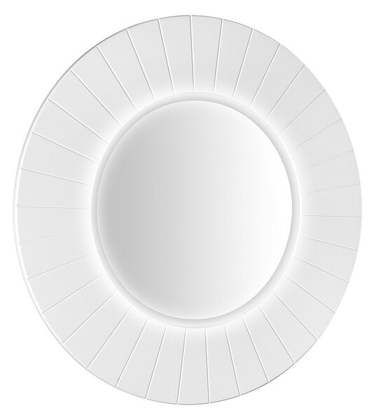 Sapho Sapho, LUMIRO STRIP kulaté zrcadlo s LED osvětlením v rámu, průměr 75cm, bílá mat, LR750-3131S
