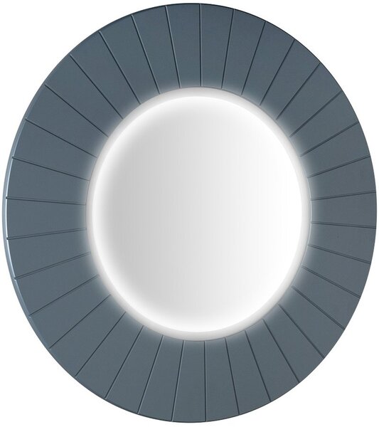 Sapho Sapho, LUMIRO STRIP kulaté zrcadlo s LED osvětlením v rámu, průměr 90cm, sína, LR950-4242S